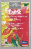 B&eacute;la Bart&oacute;k / London Symphony Orchestra / Georg Solti - Konzert F&uuml;r Orchester Und Tanz-Suite, Caseta audio
