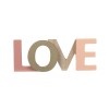 Decoratiune din lemn, 17x6.7 cm, Mesaj Love, ATU-086809, Oem