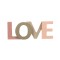 Decoratiune din lemn, 17x6.7 cm, Mesaj Love, ATU-086809
