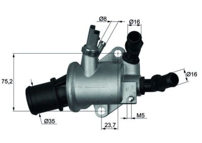 MAHLE TI 143 88 termostat,lichid racire foto