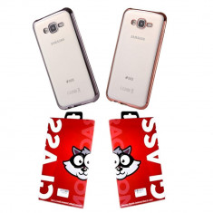 Set 2 Huse Electro + 2 Folii de Sticla 9H - SAMSUNG Galaxy J5 (2015) J500F foto