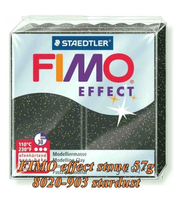 FIMO Effect 57g Negru verzui Stone