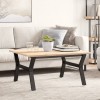 VidaXL Picioare Măsuță de cafea Y-Frame 80x70x43 cm Oţel 357923