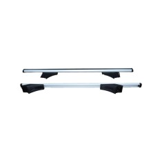 Set bare portbagaj transversale universale din aluminiu cu cheie 120cm pt masini cu bare longitudinale unite de caroserie Cod: TR05 / 7887