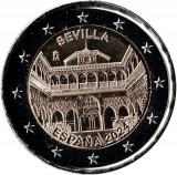 Moneda 2 euro comemorativa SPANIA 2024: Catedrala Alcazar, UNC, Europa, Cupru-Nichel