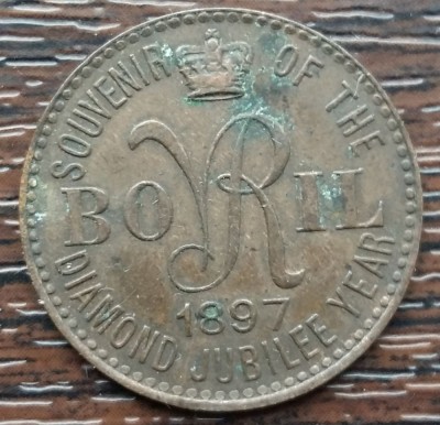 (M89) JETON SFARSITUL SEC XIX - BOVRIL - 1897 foto