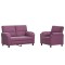 Set de canapea 2 pcs Violet Catifea - 2