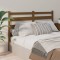 Gossi tablie de pat, maro miere, 186x4x100 cm, lemn masiv de pin