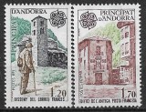 B1175 - Andorra fr. 1979 - Europa-cept 2v. neuzat,perfecta stare, Nestampilat