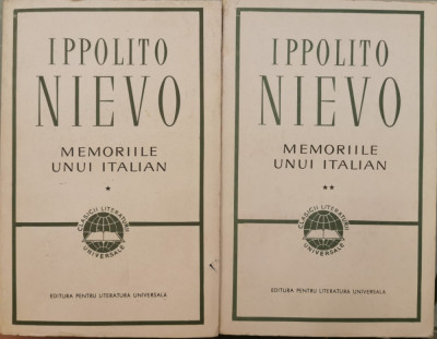 Memoriile unui italian (Vol. 1 + 2) - Ippolito Nievo foto