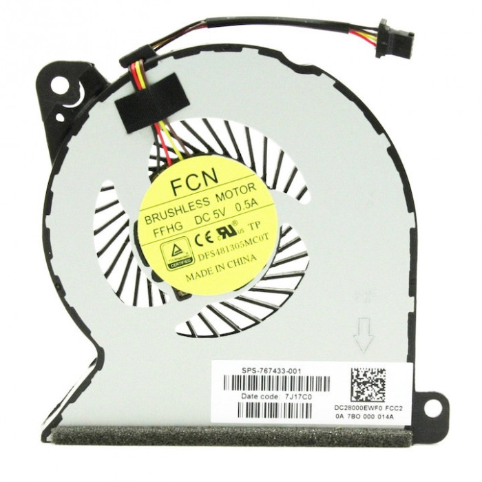 Ventilator laptop, HP, FAN PROBOOK, 450/455/470/G2/445/440, Gri