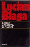 HST C1877 Despre conștiința filosofică 1974 Lucian Blaga