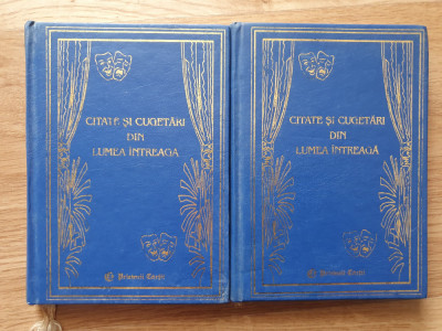 CITATE SI CUGETARI DIN LUMEA INTREAGA (2 vol. Prietenii cartii) foto