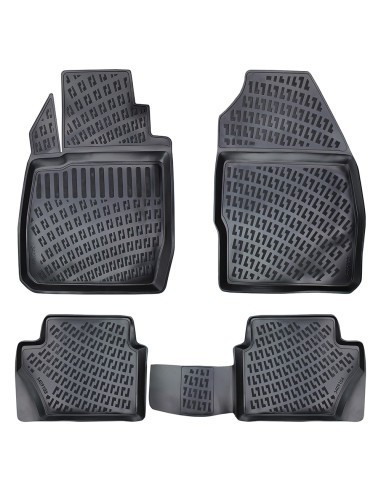 Set covorase auto din cauciuc tip tavita pentru Ford Fiesta V 2002-2008