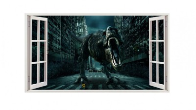 Sticker decorativ cu Dinozauri, 85 cm, 4349ST foto