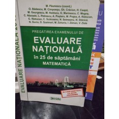 Pregatirea examenului de evaluare nationala in 25 de saptamani, matematica - M. Paunescu