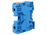 Conector &Icirc;mbinare Șine 6-35mm2 1 Pista 2 Borne Albastru