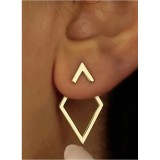 Cumpara ieftin Cercei Vektor, Aurii, Geometrici, Diamant - 283030