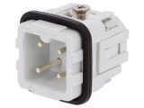Conector HDC cu Inserturi Contact Tată 4P 10A