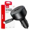 Incarcator auto la priza bricheta, cablu USB-C retractabil + port USB-C, 12/24V, 60W, Incarcare rapida; AMIO