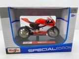 Macheta MOTOCICLETA metal Ducati superleggra alb rosu 1:18