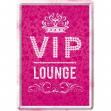 Placa metalica - VIP Pink Lounge - 10x14 cm, Nostalgic Art Merchandising
