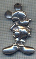 AX 41 MEDALIE -PLACHETA - MICKEY MOUSE - WALT DISNEY - PERSONAJ DESENE ANIMATE