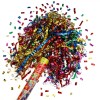 Tun Confetti Party Popper 60cm Multicolor Metalizat - Tun Serpentine, Artificii Aniversare, Petreceri, Exterior, 14+
