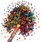 Tun Party Popper, Multicolor, Confeti Metalizat, Lungime 60cm