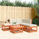 Cumpara ieftin Gossi set mobilier de gradina cu perne, 5 piese, lemn masiv de pin