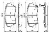 Set placute frana,frana disc HYUNDAI ELANTRA limuzina (MD, UD) (2010 - 2016) BOSCH 0 986 494 691