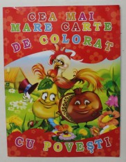 CEA MAI MARE CARTE DE COLORAT CU POVESTI , 1999 , * MINIMA UZURA , DOUA PAGIN COLORATE