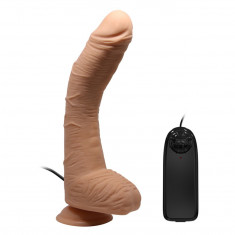 Vibrator Realistic Cu Telecomanda, Natural, 28 cm