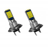 Set 2 LED H7 30 SMD 90W 8500 lumeni 6000K alb pur, China