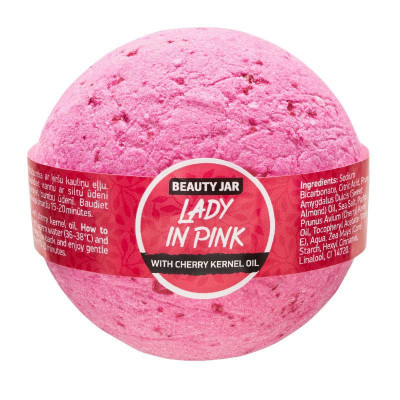 Bila de Baie cu Ulei din Samburi de Cirese Lady in Pink 150 grame Beauty Jar foto