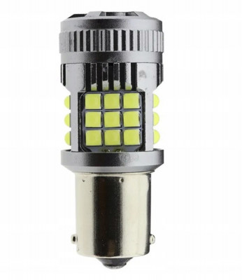 LED bec alb P21W BA15S CanBus 36 SMD foto