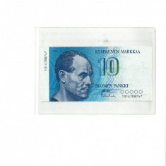 Bancnota Finlanda 10 Markkaa 1986 - UNC