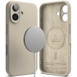 Husa pentru iphone 16 plus - ringke silicone magnetic magsafe - stone