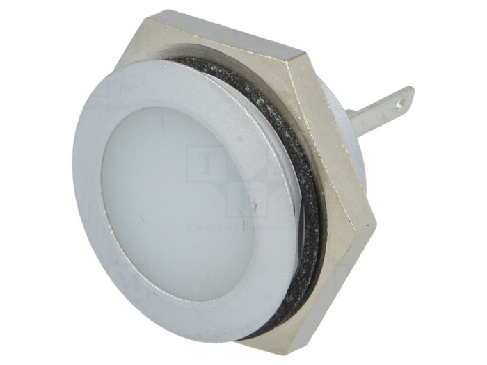 Lampă de control LED albă &Oslash;22mm
