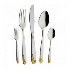 Set tacamuri 30 piese Bohmann Premium, Otel inoxidabil, Auriu