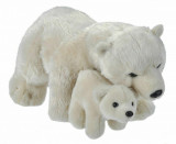 Cumpara ieftin Jucarie de plus - Mama si Puiul - Urs Polar | Wild Republic