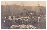 4709 - PETROSANI, Hunedoara, Pod distrus - old postcard, real PHOTO - used, Circulata, Fotografie