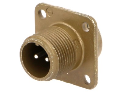 Conector circular 13A, 2 pini, drept foto