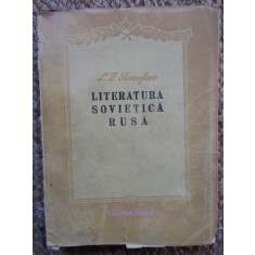 Literatura sovietica rusa - L. I. Timofeev