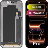 Cumpara ieftin Display cu Touchscreen ZY pentru Apple iPhone 17 Pro, cu Rama, Versiune LCD In-Cell IC Movable, Negru