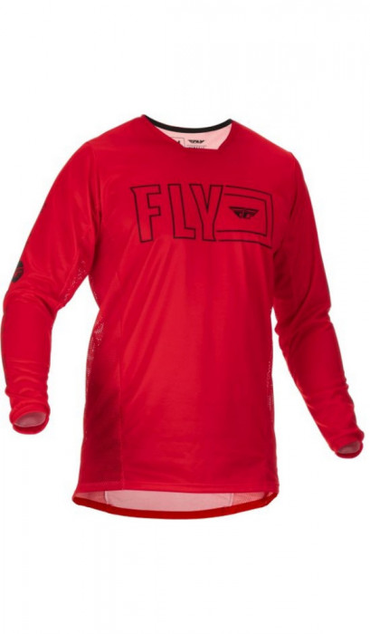 Tricou cross/enduro Fly Racing Fuel, negru/rosu, marime S