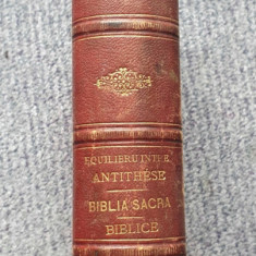 I H Radulescu Biblia sacra, Equilibru intre Antithese, Biblicele - 1858