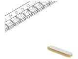 Conector FFC/FPC Vertical 40 PIN ZIF SMT 50V 500mA