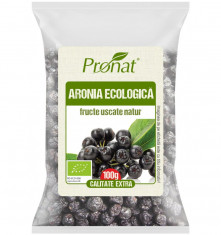 Fructe bio de aronia uscate, 100g Pronat foto