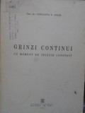 GRINZI CONTINUI CU MOMENT DE INERTIE CONSTANT-C.N. AVRAM